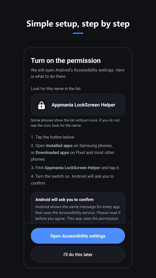 LockScreen Helper screenshot 2